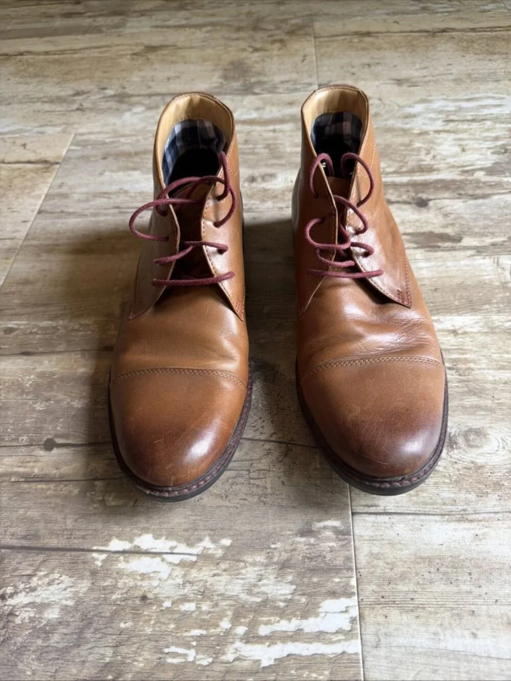 BOSTONIAN Commonwealth Brown Leather Chukka Boots Men’s 8.5M